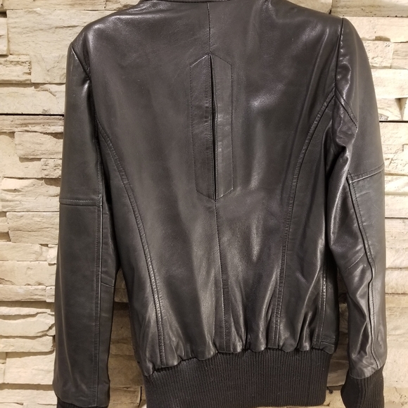 Soia & Kyo Leather Bomber - Picture 3 of 4